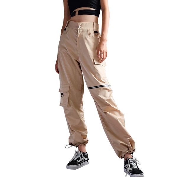 women's pants & capris 2021 chic khaki female high waist joggers cardo women ankle length cool black trousers, Black;white
women's pants & capris 2021 chic khaki female high waist joggers cardo women ankle length cool black trousers, Black;white