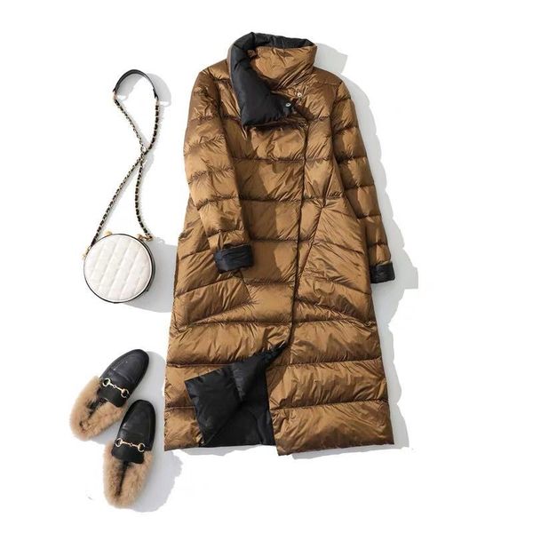 2020 new winter women korean loose two side wear coat white duck down jacket female ultra light stand collar mid-long parkas 154, Black
2020 new winter women korean loose two side wear coat white duck down jacket female ultra light stand collar mid-long parkas 154, Black
