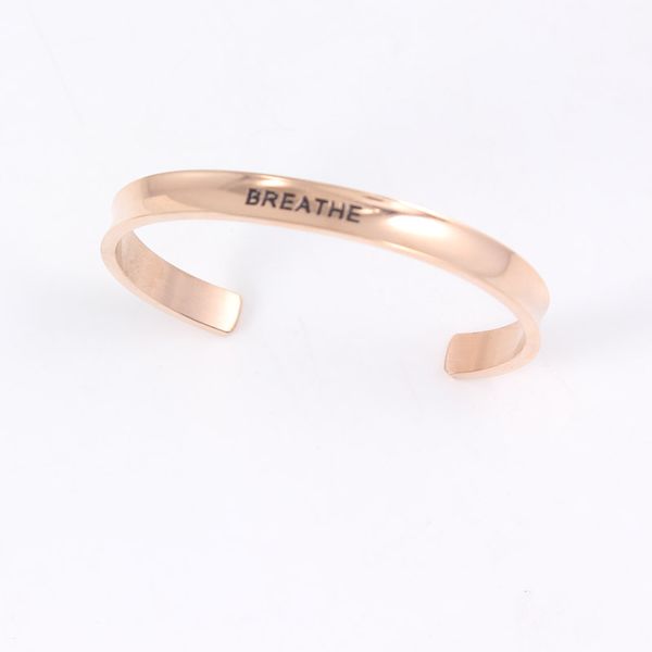 bangle 316l stainless steel engraved breathe positive inspirational quote cuff mantra bracelet for gift, Black
bangle 316l stainless steel engraved breathe positive inspirational quote cuff mantra bracelet for gift, Black