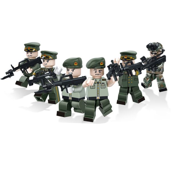 6pcs lot land tiger military special force figure with weapon building block brick toy for boy
6pcs lot land tiger military special force figure with weapon building block brick toy for boy