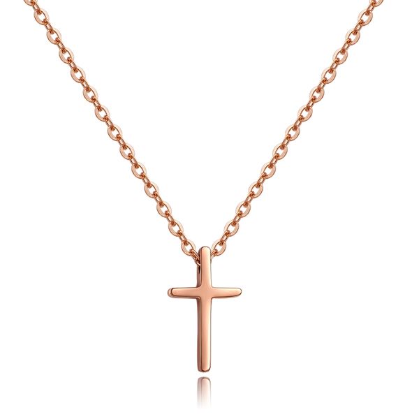 chokers yun ruo fashion brand woman jewelry rose gold silver color cross pendant necklace 316 l stainless steel high polish, Golden;silver 
chokers yun ruo fashion brand woman jewelry rose gold silver color cross pendant necklace 316 l stainless steel high polish, Golden;silver
