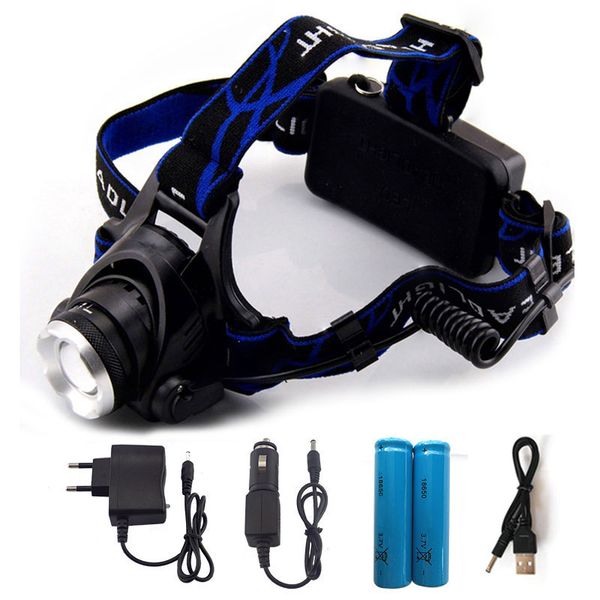 headlamps led xm-l t6 headlamp 6000lm headlight rechargeable head light lamp+ 2*18560 battery + charger +car usb cable
headlamps led xm-l t6 headlamp 6000lm headlight rechargeable head light lamp+ 2*18560 battery + charger +car usb cable