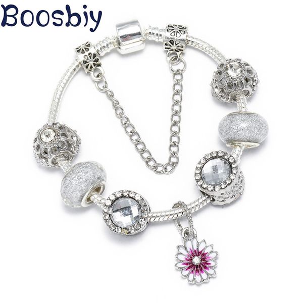charm bracelets boosbiy silver plated crystal flower charms beads for women fit brand valentine's day gift, Golden;silver
charm bracelets boosbiy silver plated crystal flower charms beads for women fit brand valentine's day gift, Golden;silver