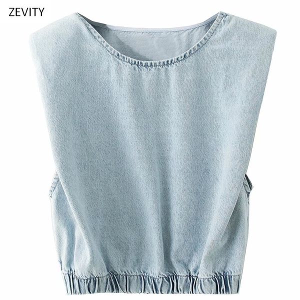 2020 women vintage o neck sleeveless padded shoulder denim smock blouse female hem elastic leisure shirt chic blusas ls7039, White
2020 women vintage o neck sleeveless padded shoulder denim smock blouse female hem elastic leisure shirt chic blusas ls7039, White