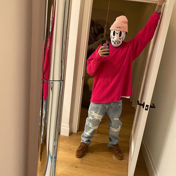 trendy drew smiley face patch hole justin beg fog high street wind straight tube popular brand pantalettes jeans men, White;black
trendy drew smiley face patch hole justin beg fog high street wind straight tube popular brand pantalettes jeans men, White;black