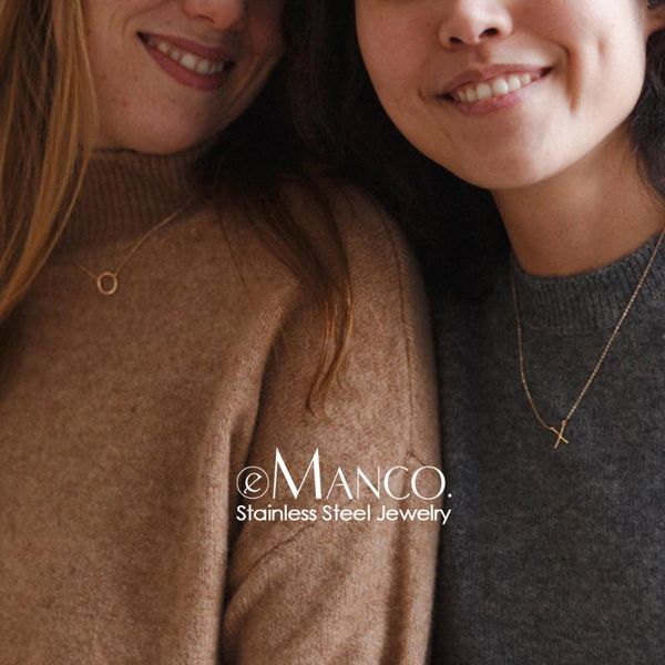 e-manco minimalist stainless steel necklace women couples pendant chokers necklaces for women friend necklace, Silver
e-manco minimalist stainless steel necklace women couples pendant chokers necklaces for women friend necklace, Silver