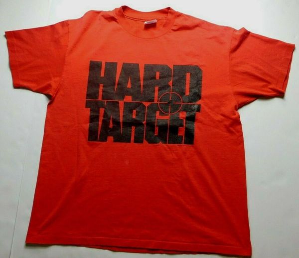 vtg 90s hard target t shirt mens jean claude van damme mens xl universal 
vtg 90s hard target t shirt mens jean claude van damme mens xl universal