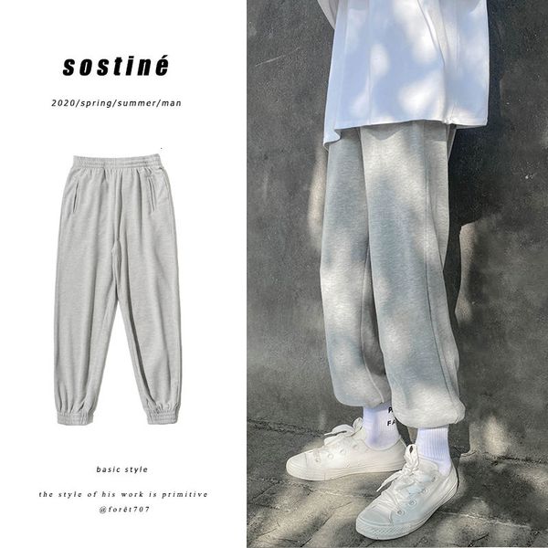 men's pants autumn cotton sweatpants fashion solid color casual men streetwear loose straight trousers mens joggers track, Black
men's pants autumn cotton sweatpants fashion solid color casual men streetwear loose straight trousers mens joggers track, Black