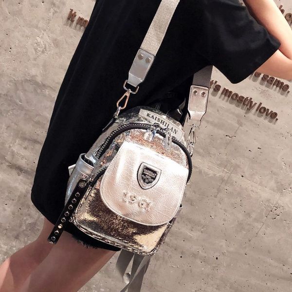 silver backpack real leather female backpack fashion shining travel small kute designer luxury
silver backpack real leather female backpack fashion shining travel small kute designer luxury