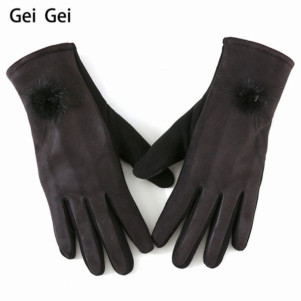 women winter new touch screen warm gloves fashion hair ball windproof riding gloves elegant girl solid color five-finger, Blue;gray
women winter new touch screen warm gloves fashion hair ball windproof riding gloves elegant girl solid color five-finger, Blue;gray