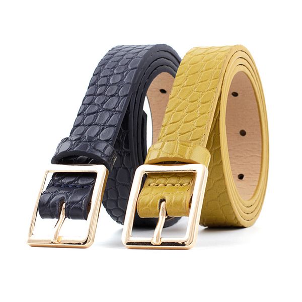 fashion crocodile pattern square buckle belt casual wild decorative waist belt for women jeans pants 2.3cm width waistbands riem, Black;brown
fashion crocodile pattern square buckle belt casual wild decorative waist belt for women jeans pants 2.3cm width waistbands riem, Black;brown