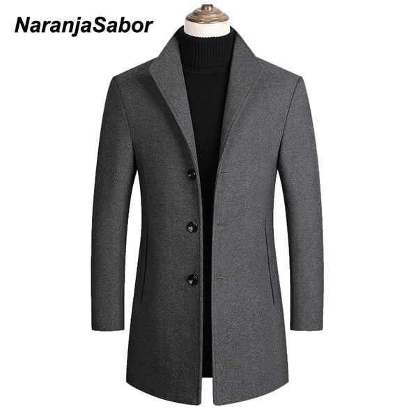 men's wool & blends naranjasabor men blend coats 2021 autumn winter solid color woolen jacket luxurious brand clothing n720, Black
men's wool & blends naranjasabor men blend coats 2021 autumn winter solid color woolen jacket luxurious brand clothing n720, Black