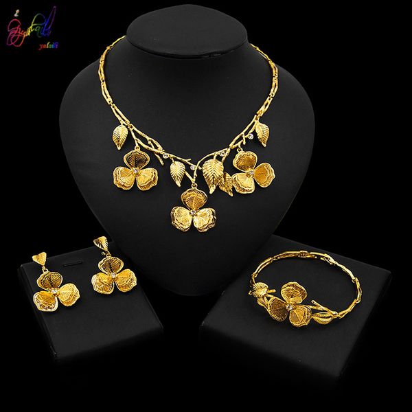 yulaili dubai gold jewelry sets for women wedding accessories party gift necklace earrings bracelet ring fine jewellery, Silver
yulaili dubai gold jewelry sets for women wedding accessories party gift necklace earrings bracelet ring fine jewellery, Silver