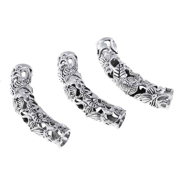 3pieces tibetan silver carved flower curved tube charm bead fit bracelet jewelry
3pieces tibetan silver carved flower curved tube charm bead fit bracelet jewelry