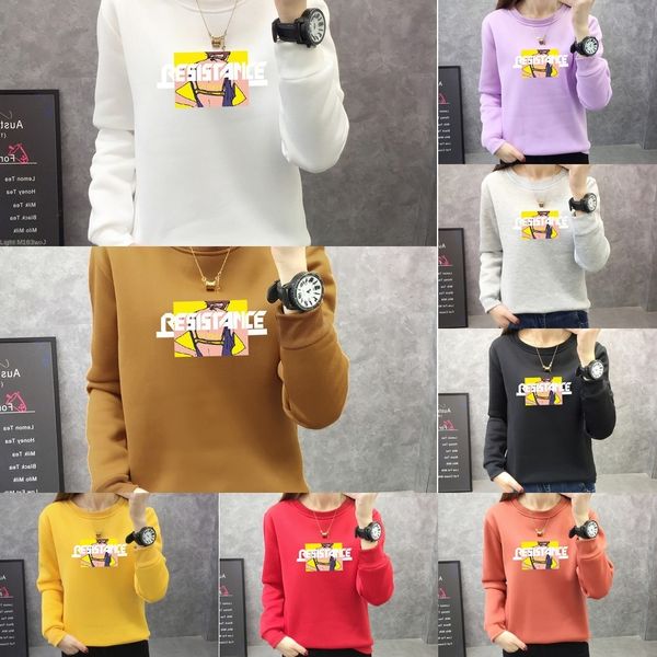 2020 autumn and winter sweatercoat sweaterkorean style selling sweater women's plus velvet coat printed round neck large size women, Black
2020 autumn and winter sweatercoat sweaterkorean style selling sweater women's plus velvet coat printed round neck large size women, Black