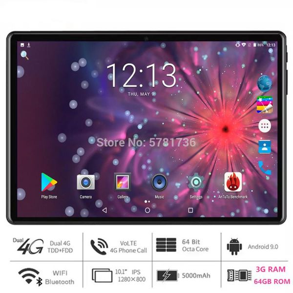 tablet pc est android 9.0 10 inch octa core 3gb ram 64gb rom 1280x800 hd ips screen 5.0mp camera 4g fdd lte gps wifi youtube
tablet pc est android 9.0 10 inch octa core 3gb ram 64gb rom 1280x800 hd ips screen 5.0mp camera 4g fdd lte gps wifi youtube