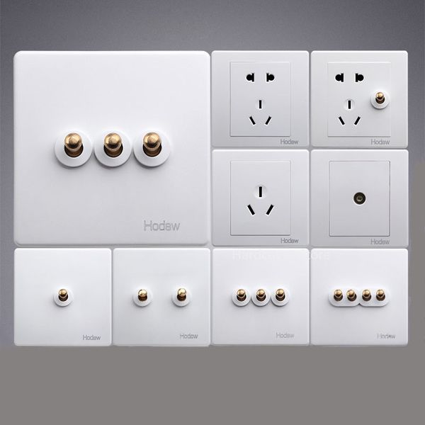 smart home control 86 retro white wall lamp brass toggle switch outlet single dual 2 way light socket panel set
smart home control 86 retro white wall lamp brass toggle switch outlet single dual 2 way light socket panel set