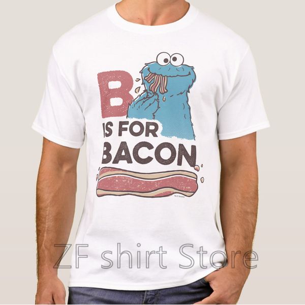 fashion cool men t shirt women funny tshirt cookie monster b is for bacon shirts short sleeve basic t-shirt
fashion cool men t shirt women funny tshirt cookie monster b is for bacon shirts short sleeve basic t-shirt
