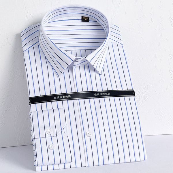 men's dress shirts iron-mens social striped 100% cotton dp high grade long sleeve business men casual formal pocketless, White;black
men's dress shirts iron-mens social striped 100% cotton dp high grade long sleeve business men casual formal pocketless, White;black