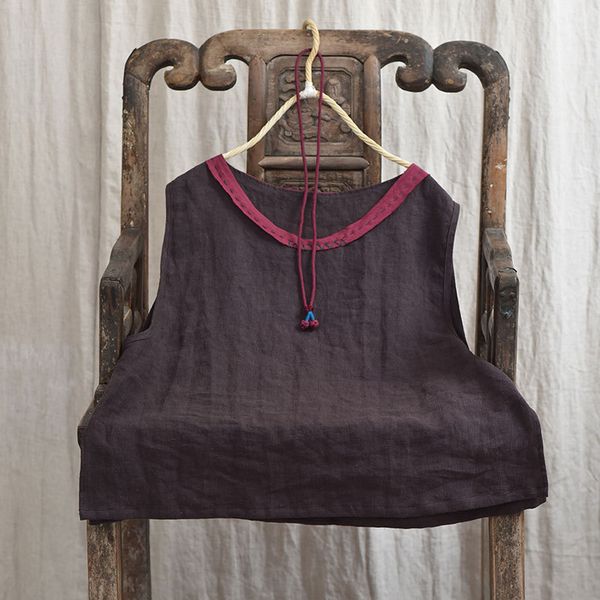 women's blouses & shirts women shirt autumn spring 2021 cotton linen sleeveless contrast color vest loose yoyikamomo, White
women's blouses & shirts women shirt autumn spring 2021 cotton linen sleeveless contrast color vest loose yoyikamomo, White