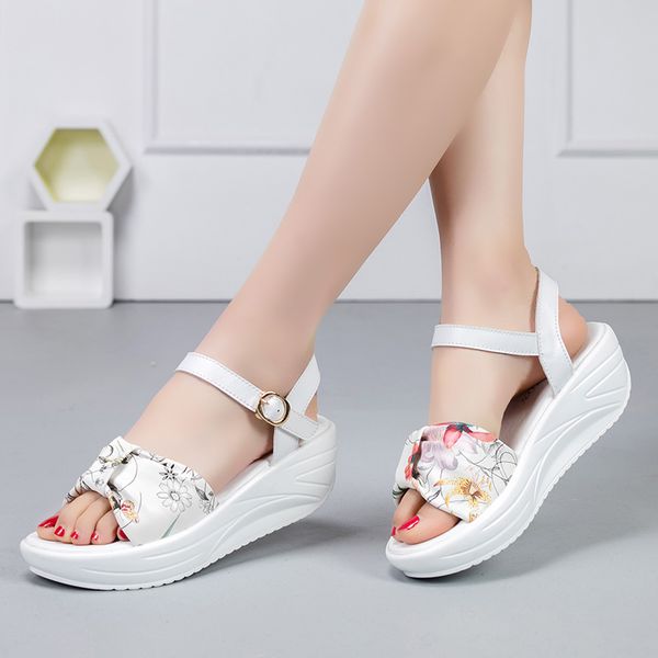 dress shoes fashion casual women breathable increased sandals summer floral lightweight ladies lacing wedges, Black
dress shoes fashion casual women breathable increased sandals summer floral lightweight ladies lacing wedges, Black