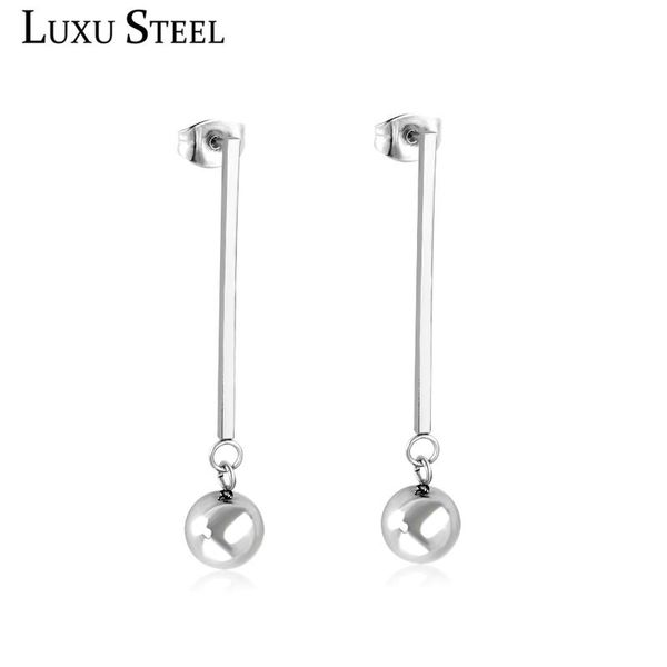 luxusteel silver color ball earrings trendy style stainless steel long drop earrings wholesale party gift
luxusteel silver color ball earrings trendy style stainless steel long drop earrings wholesale party gift