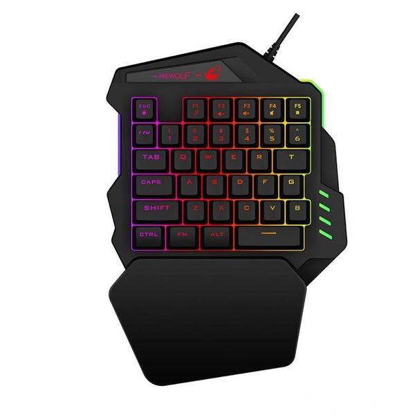 usb wired single hand gaming keyboard mix-color backlit 35 keys keypad for pc computer deskusb single key area keyboard
usb wired single hand gaming keyboard mix-color backlit 35 keys keypad for pc computer deskusb single key area keyboard