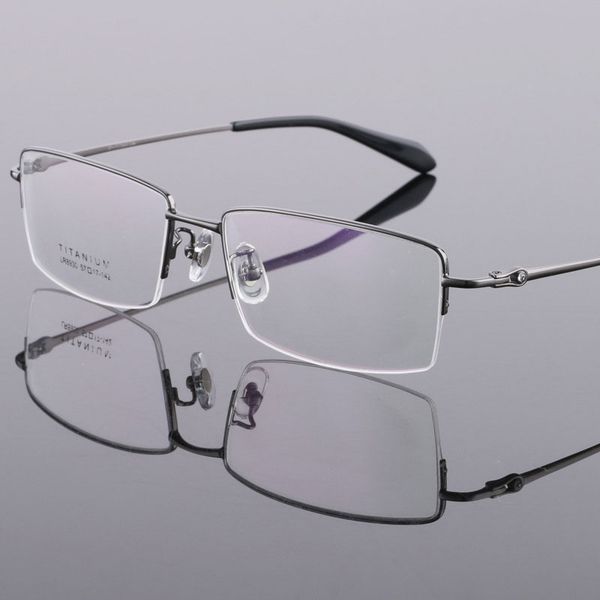 ultralight pure titanium glasses frame men business style half rim eye glasses shortsighted spectacles new arrival, Black
ultralight pure titanium glasses frame men business style half rim eye glasses shortsighted spectacles new arrival, Black