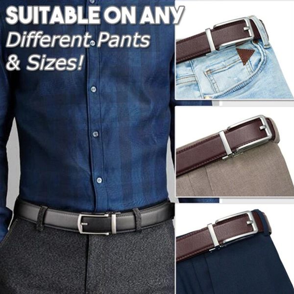 men leather ratchet dress belt with automatic buckle jeans pants trousers belt tc21, Black;brown
men leather ratchet dress belt with automatic buckle jeans pants trousers belt tc21, Black;brown
