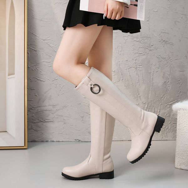 boots pxelena women knee high knight 2021 autumn winter metal decor chunky low heels slip on long riding shoes 43, Black
boots pxelena women knee high knight 2021 autumn winter metal decor chunky low heels slip on long riding shoes 43, Black