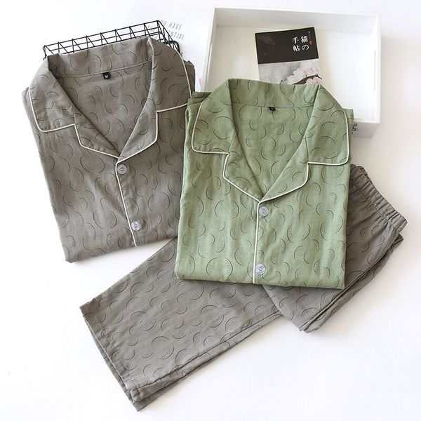 men's sleepwear pajamas long-sleeved summer autumn homewear 100% cotton casual large size pyjama male, Black;brown 
men's sleepwear pajamas long-sleeved summer autumn homewear 100% cotton casual large size pyjama male, Black;brown