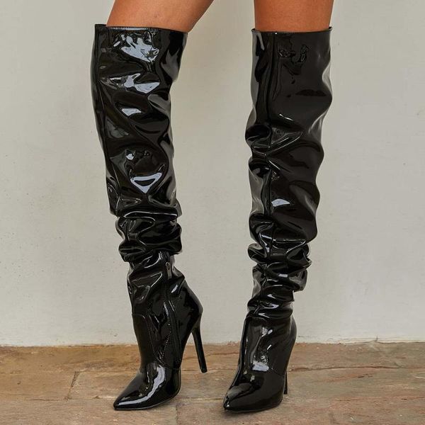 sarairis ins горячие дамы колено высокие сапоги острым носом на высоком каблуке zipper boots партии зимы женщин стильная марка обувь женщина, Black
sarairis ins горячие дамы колено высокие сапоги острым носом на высоком каблуке zipper boots партии зимы женщин стильная марка обувь женщина, Black