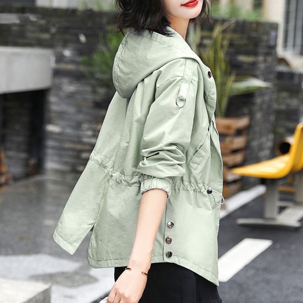 Style Women Spring Sweet Color Hooded Jacket School Girl's Long Sleeve Loose Drawstring Zipper Coats And Jackets, Black;brown
Style Women Spring Sweet Color Hooded Jacket School Girl's Long Sleeve Loose Drawstring Zipper Coats And Jackets, Black;brown