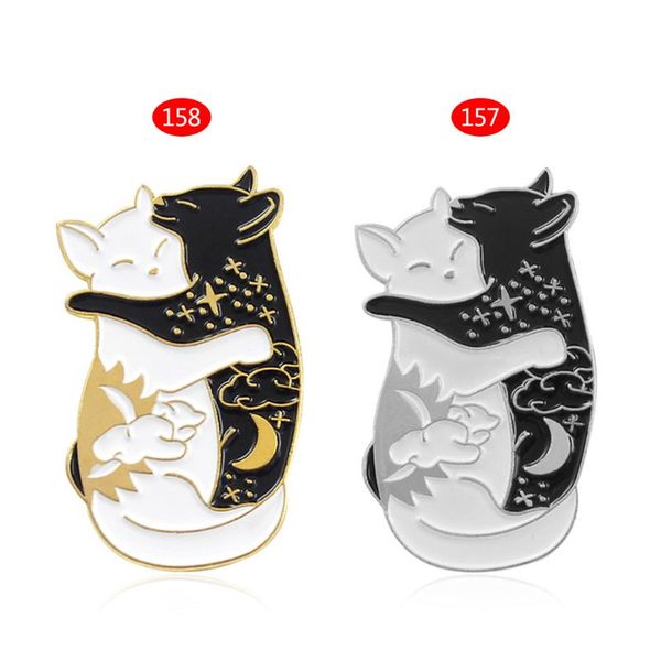 cat brooch couple kitten hug cute fashion women girls gifts clothes badge jewelry pins creative costume dress shirt pin corsage, Gray
cat brooch couple kitten hug cute fashion women girls gifts clothes badge jewelry pins creative costume dress shirt pin corsage, Gray