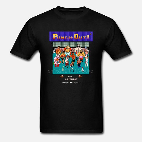 punch out videogame arcade 1987 t-shirt per uomo e bambino