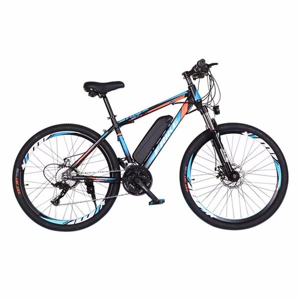 high carbon staal 26-inch electric mountain bike, 250w 36v/8ah high-efficiency lithium battery range van kilometerstand 30-50km bike, Silver;blue 
high carbon staal 26-inch electric mountain bike, 250w 36v/8ah high-efficiency lithium battery range van kilometerstand 30-50km bike, Silver;blue