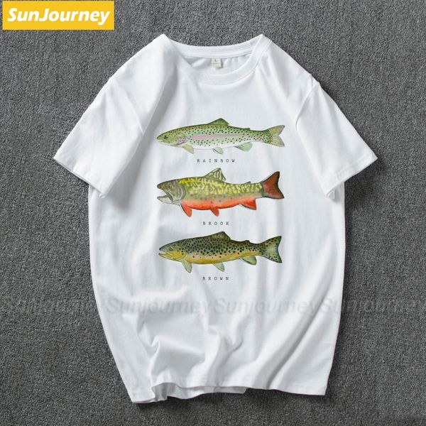 rainbow trout fly fishing t shirt big size o-neck cotton custom short sleeve t shirt men 
rainbow trout fly fishing t shirt big size o-neck cotton custom short sleeve t shirt men