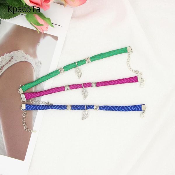 charm bracelets kpacota colourful boho ethnic design bracelet leaf pendants pink blue green -fashion bright fabric women gift, Golden;silver
charm bracelets kpacota colourful boho ethnic design bracelet leaf pendants pink blue green -fashion bright fabric women gift, Golden;silver