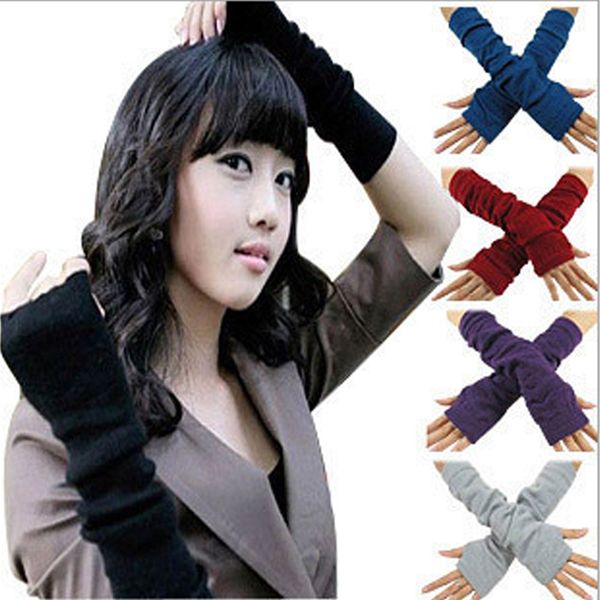 five fingers gloves 1pair knitted wrist mittens winter long section of wool fingerless warm color women' autumn, Blue;gray
five fingers gloves 1pair knitted wrist mittens winter long section of wool fingerless warm color women' autumn, Blue;gray