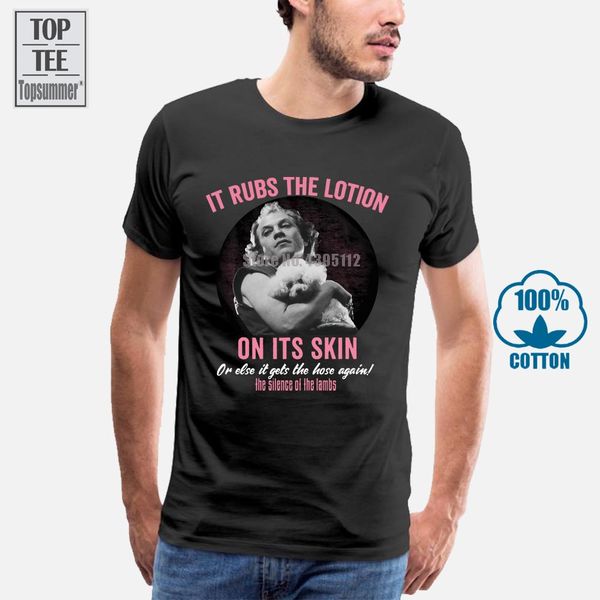 silence of the lambs it rubs the lotion on it's skin t shirt great movie