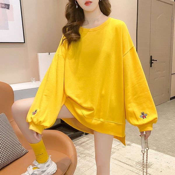 mid-length sweater women's autumn new 2020 korean style loose embroidered little bee bat shirt long sleeve bat sweater sweatersolid col, Black
mid-length sweater women's autumn new 2020 korean style loose embroidered little bee bat shirt long sleeve bat sweater sweatersolid col, Black