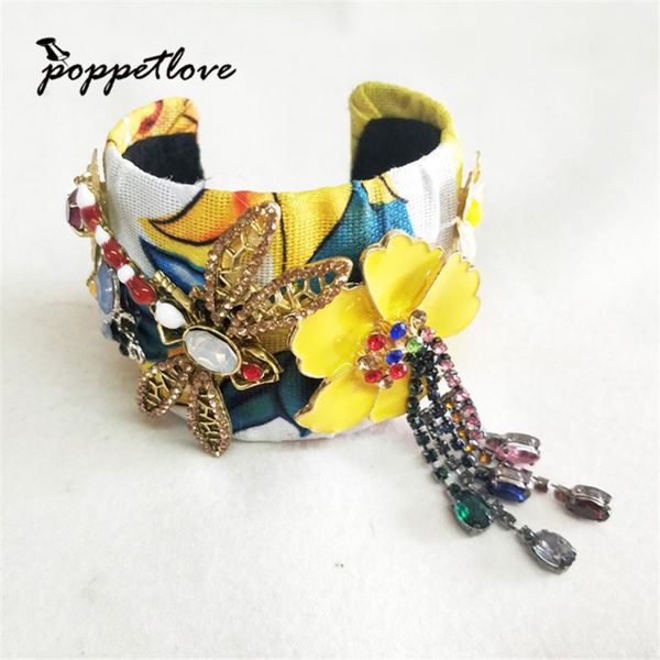 exaggerated lovely butterfly tassel baroque bangle jewelry european fashion fabric women baroque open bangle bracelet jewelry, Black
exaggerated lovely butterfly tassel baroque bangle jewelry european fashion fabric women baroque open bangle bracelet jewelry, Black