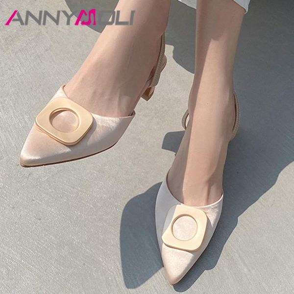 dress shoes annymoli women pumps metal decoration mid heels mules pointed toe thick heel footwear ladies summer black apricot size 40
dress shoes annymoli women pumps metal decoration mid heels mules pointed toe thick heel footwear ladies summer black apricot size 40
