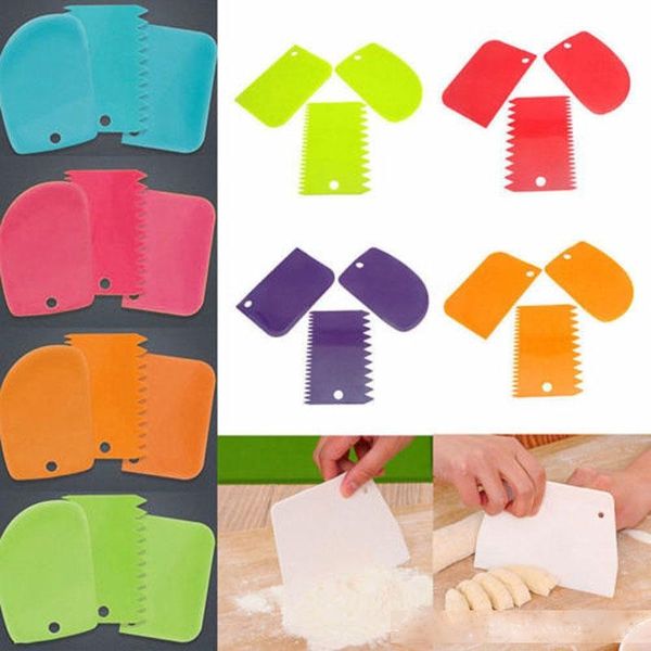 new color scraper three piece cream plastic scraper cake cutter environmental protection durable easy to clean a455
new color scraper three piece cream plastic scraper cake cutter environmental protection durable easy to clean a455