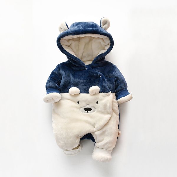 newborn clothes winter baby one-piece suit bear embroidered padded hooded romper babys romper a substitute, Blue
newborn clothes winter baby one-piece suit bear embroidered padded hooded romper babys romper a substitute, Blue
