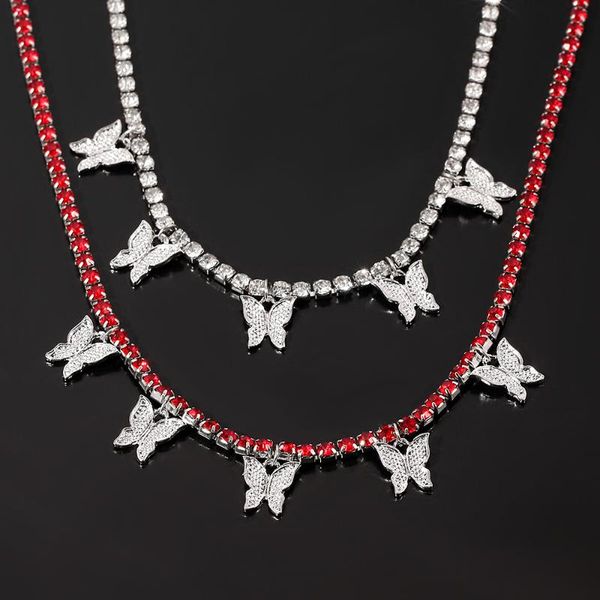 pendant necklaces double layer silver color butterfly necklace female shiny crystal clavicle chain fashion design jewelry party gift
pendant necklaces double layer silver color butterfly necklace female shiny crystal clavicle chain fashion design jewelry party gift