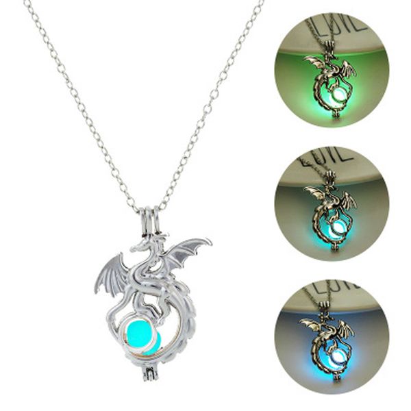 european and american fashion fluorescent flying dragon geometric necklace, hegemonic alloy clavicle chain halloween gift, Silver
european and american fashion fluorescent flying dragon geometric necklace, hegemonic alloy clavicle chain halloween gift, Silver
