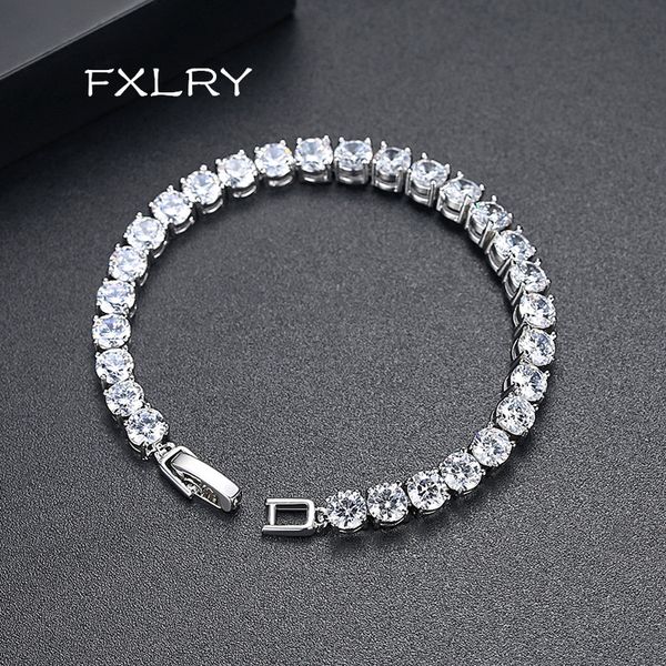 charm bracelets fxlry design personality white color cubic zircon 5mm round tennis bangle for women fashion jewelry, Golden;silver
charm bracelets fxlry design personality white color cubic zircon 5mm round tennis bangle for women fashion jewelry, Golden;silver