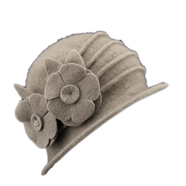 fashion women solid wool felt woolen hat lady flower design autumn winter warm cap hats ser88, Blue;gray
fashion women solid wool felt woolen hat lady flower design autumn winter warm cap hats ser88, Blue;gray