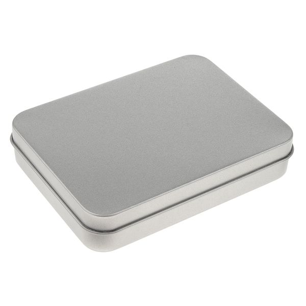 прямоугольная empty tin box портативный контейнер для хранения home organizer (11.5x8.5x2.3 см